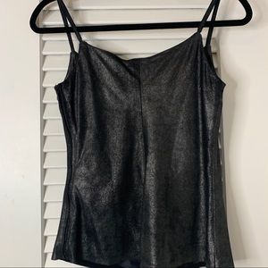 Giuseppe zanotti metallic silver tank top size XS
